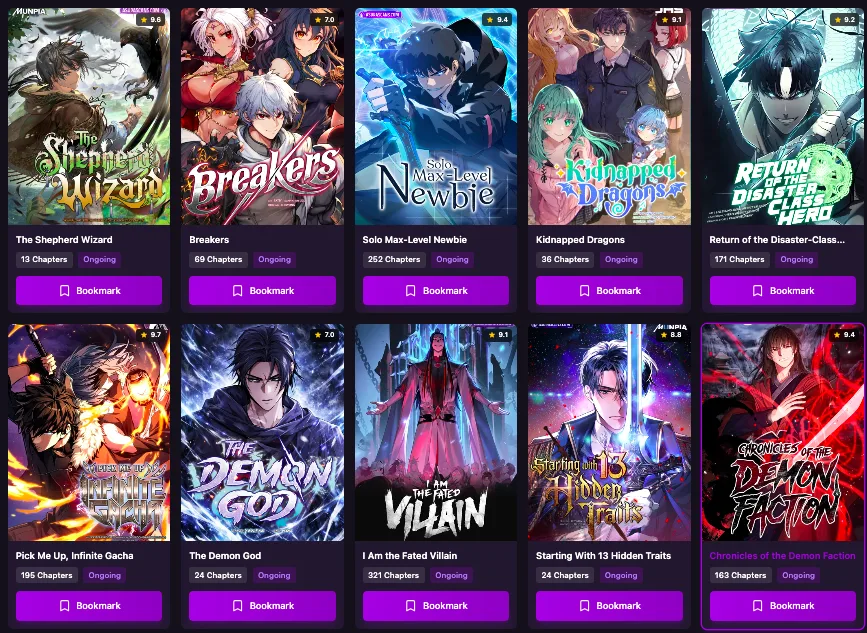 Scan Manga platform for discovering manga and manhwa