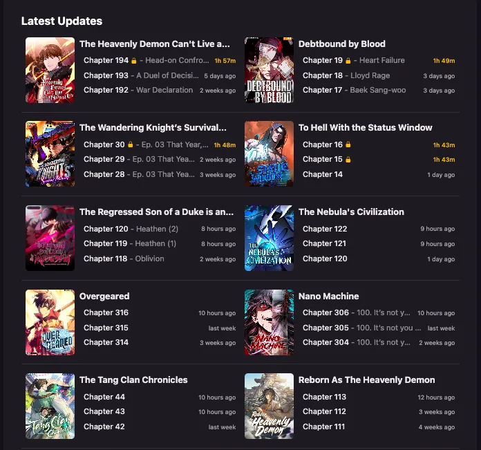 Safer alternatives for manga and manhwa readers
